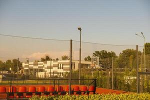 draussen Basketball Gericht, Basketball Spielplatz foto