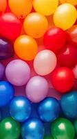 ai generiert lgbt bunt Luft Luftballons Hintergrund foto