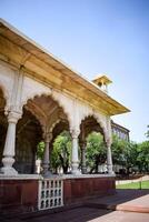 architektonisch Einzelheiten von lal qila - - rot Fort gelegen im alt Delhi, Indien, Aussicht Innerhalb Delhi rot Fort das berühmt indisch Sehenswürdigkeiten foto