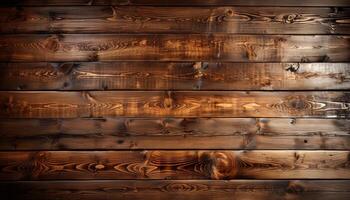 ai generiert Rau Holz Planke Hintergrund, alt Tisch, rustikal Hartholz Bodenbelag generiert durch ai foto