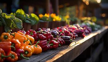 ai generiert frisch organisch Gemüse zum gesund Essen, Natur bunt Kopfgeld generiert durch ai foto