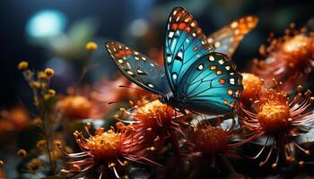 ai generiert ein beschwingt Schmetterling Flügel Vitrinen das Schönheit von Natur generiert durch ai foto