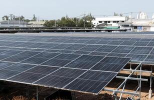 Solar- Zelle Bauernhof Öko Energie foto