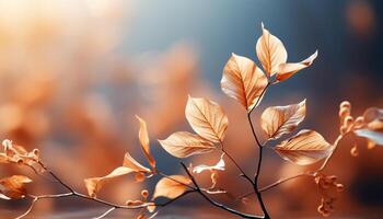 ai generiert beschwingt Herbst Farben schmücken Natur Schönheit im das Wald generiert durch ai foto