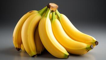 ai generiert frisch, reif Banane ein gesund, süss, tropisch Snack generiert durch ai foto