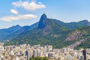 cristo redentor auf dem corcovado berg rio de janeiro brasilien. foto