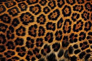 ai generiert Leopard Pelz Muster Detail foto