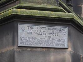 Scott Monument im Edinburgh foto