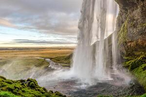 das seljalandsfoss Wasserfall im Island foto