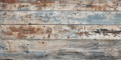 ai generiert Jahrgang hölzern Hintergrund. alt, rustikal Holz Zaun mit natürlich Textur. retro, Grunge, und dekorativ Hartholz foto