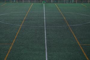 leeren Fußball Feld, Fußball Stadion foto