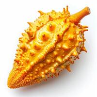 ai generiert Kiwano Obst Obst auf Weiß isoliert Hintergrund - - ai generiert Bild foto