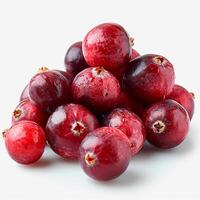 ai generiert Cranberry Beere auf Weiß isoliert Hintergrund - - ai generiert Bild foto