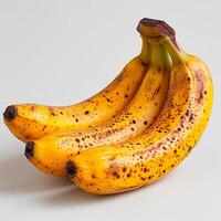 ai generiert Bündel von frisch Bananen auf Weiß isoliert Hintergrund - - ai generiert Bild foto