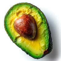 ai generiert Avocado, organisch Produkte, gesund Essen, isoliert Weiß Hintergrund - - ai generiert Bild foto