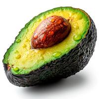 ai generiert Avocado, organisch Produkte, gesund Essen, isoliert Weiß Hintergrund - - ai generiert Bild foto