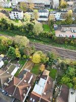hoch Winkel Aussicht von Westen Croydon London Stadt von England großartig Großbritannien. November 20., 2023 foto