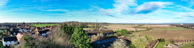 hoch Winkel Panorama- Aussicht von Stevenage Stadt von England großartig Großbritannien. feb 23., 2023 foto