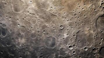 ai generiert iapetus Mond Oberfläche Textur Hintergrund foto