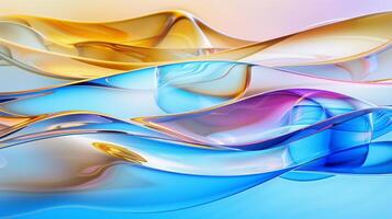 ai generiert prismatisch Wasser chromatisch abstrakt Hintergrund foto