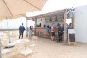 abstrakte Unschärfe Strandbar für Hintergrund foto