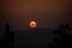 ein wunderschöner Sonnenuntergang foto