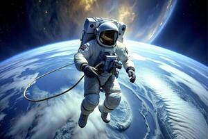 ai generiert Astronaut Erde Welt Planet foto