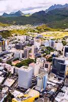 Antenne Aussicht von das Stadt von Port Louis, Mauritius, Afrika foto