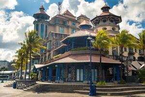 Mauritius - - Dezember 12, 2019. das Stadt Center im das Hauptstadt von Mauritius Hafen Louis foto