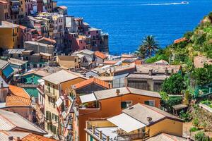 cinque Erde, Italien - - Manarola bunt Fischer Dorf foto