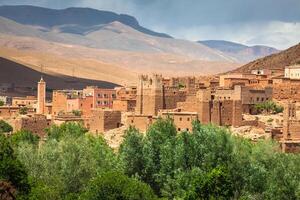 Stadt, Dorf und Oase von Tinerhir, Marokko foto