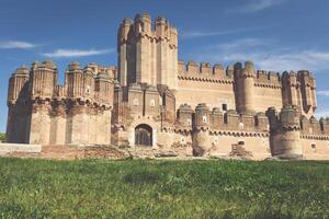 Koka Schloss, Segovia Castilla y Leon, Spanien. foto