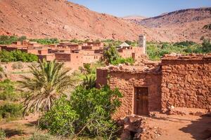 Dorf im das Ouarzazat, Marokko, Afrika foto