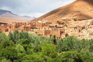 Stadt, Dorf im dades Schlucht, Marokko foto