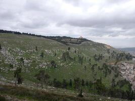 ansicht der stadt nablus israel foto