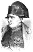 Napoleon, Jahrgang Gravur. foto