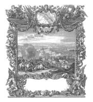 Schlacht von Ramillies, 1706, Jahrgang Illustration. foto