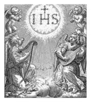 Anbetung von das Name von Christus, Hieronymus wierix foto