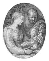 das heilig Familie, Hendrik goltzius foto