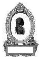 Silhouette Porträt von Wilhelm ich Frederik, König von das Niederlande, jan gerritsz. Visser, 1785 foto