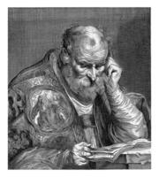 Heilige Gregory lesen ein Buch foto