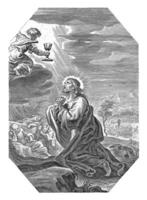 Christus im das Garten von Gethsemane, Cornelis Galeere foto