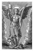 Erzengel Michael, Hieronymus wierix, 1563 foto