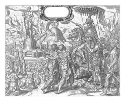 Nebukadnezar beschuldigt Schadrach, Meschach und abednego, philip Galeere foto