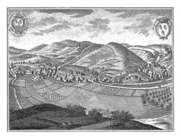 Aussicht von theux und das Schloss von Franchimont, hj Gott, 1778 - - 1782 foto
