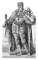 Porträt von Charles v von Habsburg, Deutsche Kaiser, König von Spanien, adriaen Matham, 1620 foto