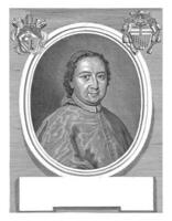 Porträt von Kardinal camillo Cibo, gasparo Massi, nach pietro Nelli, 1729 - - 1731 foto