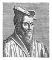 Porträt von Pierre belon, Philips Galle, 1587 - - 1606 foto