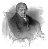 Porträt von das Arzt ihr Mann haakman, Henricus Wilhelmus Couwenberg, c. 1829 - - im oder Vor 1840 foto