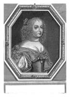 Porträt von Maria Da ist ein von Österreich, v. Guigou, 1600 - - 1699 foto